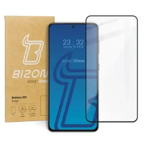 Hurtownia GSM - Bizon Glass Edge Samsung Galaxy S21 negru - BIZ1482 - {ean13} - Hurt