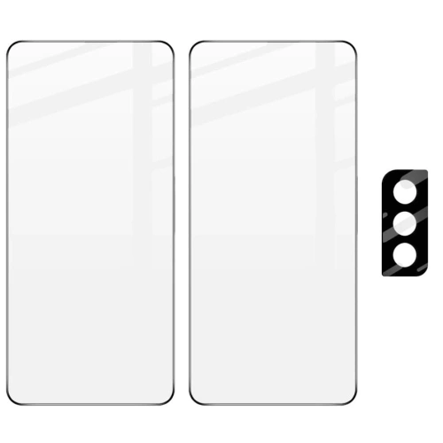 Szkło hartowane Bizon Glass Edge - [2 PACK] + ochrona na obiektyw Samsung Galaxy S21 5G czarne