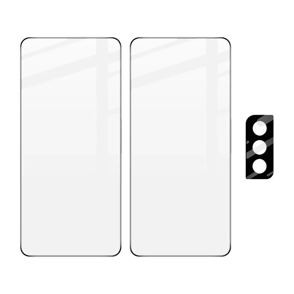 Hurtownia GSM - Bizon Glass Edge sticlă temperată - [2 PACHET] + protecție lentilă Samsung Galaxy S21 5G negru - BIZ1483 - {ean13} - Hurt