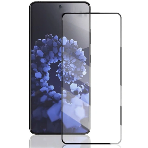 Szkło hartowane Bizon Glass Edge - [2 PACK] + ochrona na obiektyw Samsung Galaxy S21 5G czarne