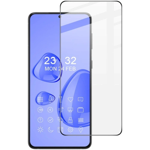 Szkło hartowane Bizon Glass Edge - [2 PACK] + ochrona na obiektyw Samsung Galaxy S21 5G czarne