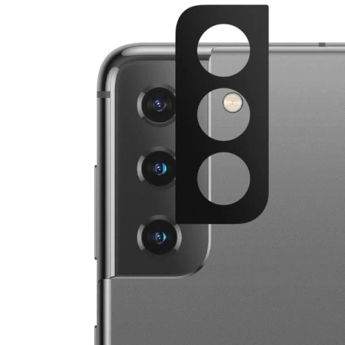 Szkło hartowane Bizon Glass Edge - [2 PACK] + ochrona na obiektyw Samsung Galaxy S21 5G czarne