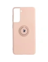 Bizon Case Szilikon Gyűrű Samsung Galaxy S21 világos rózsaszín