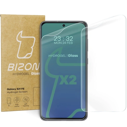 Folia hydrożelowa na ekran Bizon Glass Hydrogel Samsung Galaxy S21 FE [2 PACK]