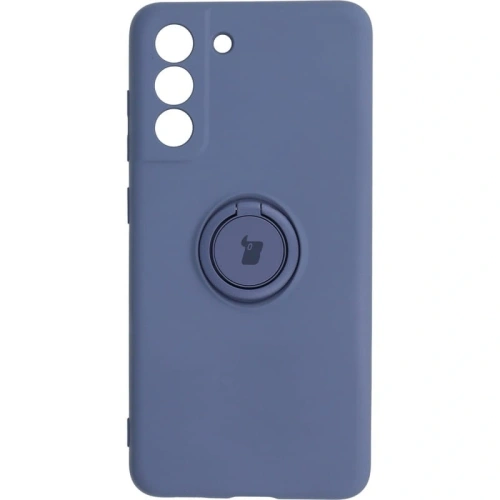 Etui Bizon Case Silicone Ring do Samsung Galaxy S21 FE szare
