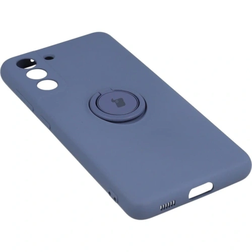 Etui Bizon Case Silicone Ring do Samsung Galaxy S21 FE szare