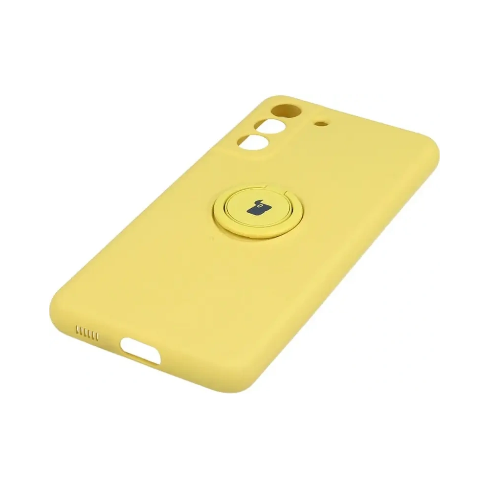 Wholesale Bizon Case Silicone Ring Samsung Galaxy S21 FE yellow - BIZ7710 - {ean13} - Hurt