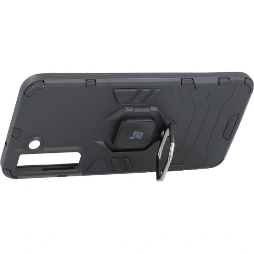 Etui Bizon Case Armor Ring do Samsung Galaxy S21 FE czarne