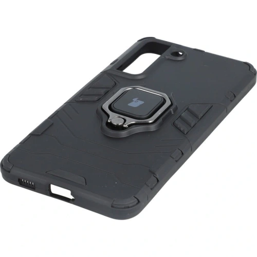 Etui Bizon Case Armor Ring do Samsung Galaxy S21 FE czarne