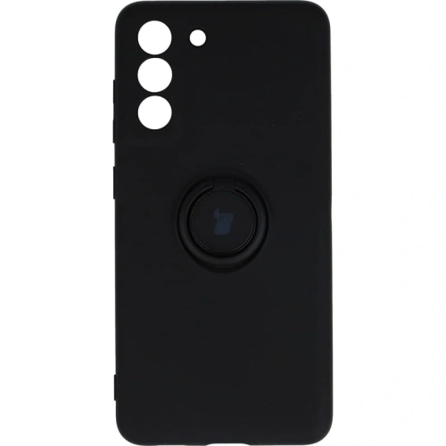 Etui Bizon Case Silicone Ring do Samsung Galaxy S21 FE czarne