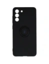 Etui Bizon Case Silicone Ring do Samsung Galaxy S21 FE czarne