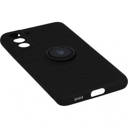 Etui Bizon Case Silicone Ring do Samsung Galaxy S21 FE czarne