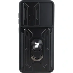 Hurtownia GSM - Bizon Case Camshield Card Slot Ring Samsung Galaxy S21 FE negru - BIZ7715 - {ean13} - Hurt