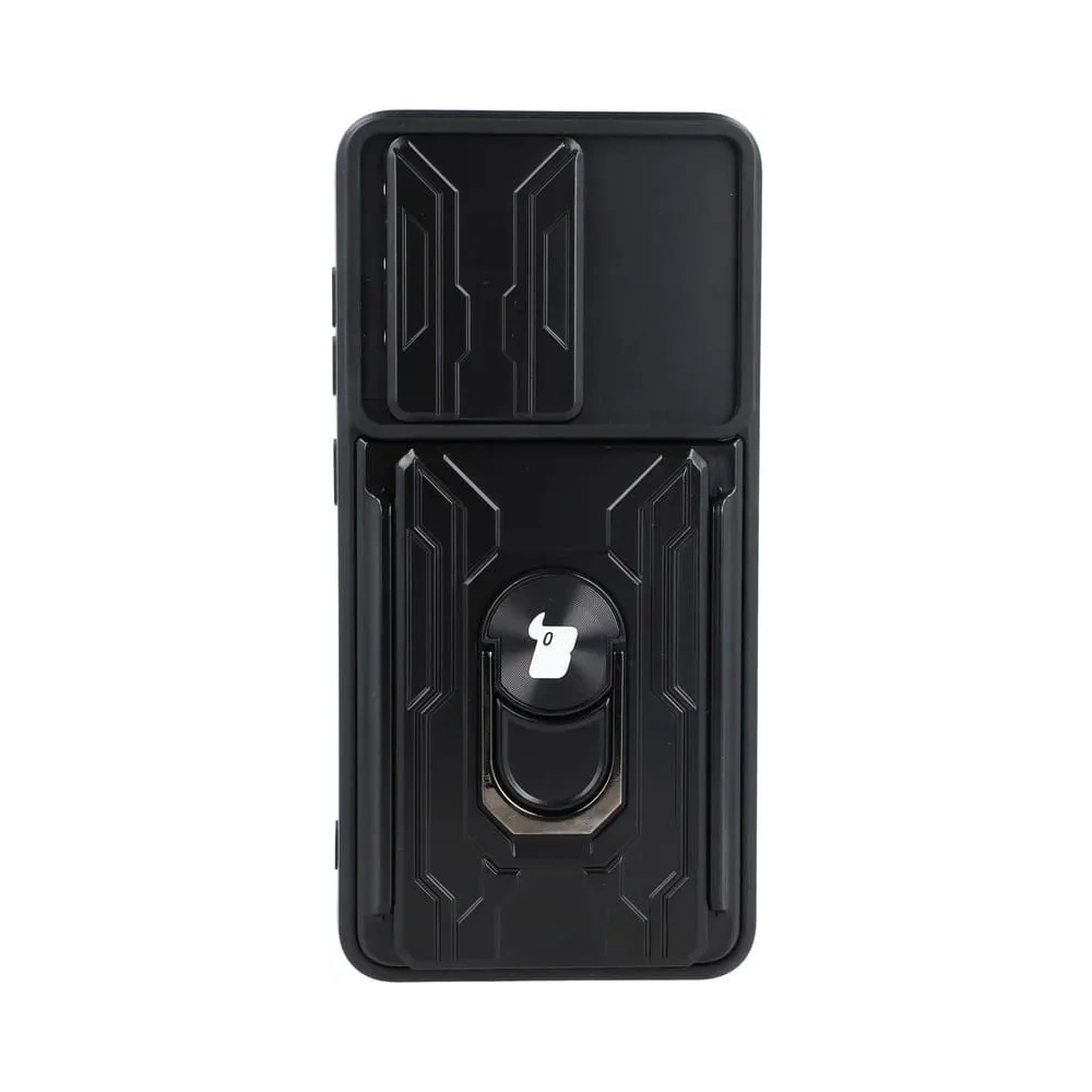Wholesale Bizon Case Camshield Card Slot Ring Samsung Galaxy S21 FE black - BIZ7715 - {ean13} - Hurt