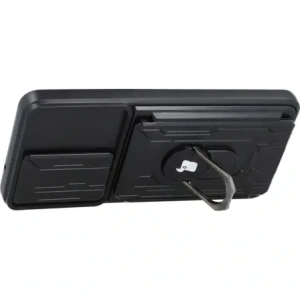 Hurtownia GSM - Bizon Case Camshield Card Slot Ring Samsung Galaxy S21 FE negru - BIZ7715 - {ean13} - Hurt