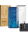 Bizon Glass Edge 2x edzett üveg + lencsevédő Samsung Galaxy S21 FE fekete