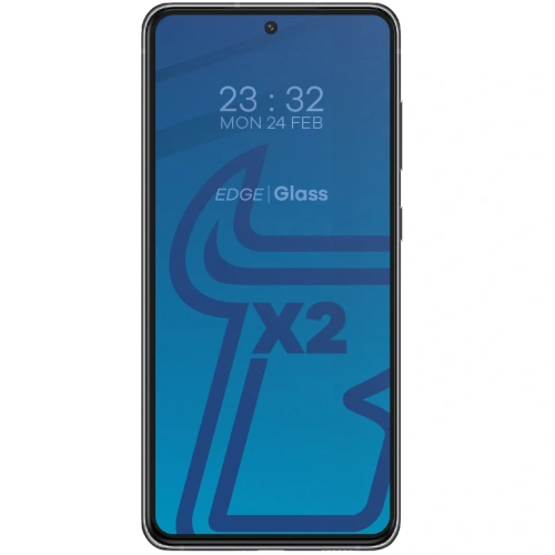 2x szkło hartowane Bizon Glass Edge + ochrona na obiektyw Samsung Galaxy S21 FE czarne