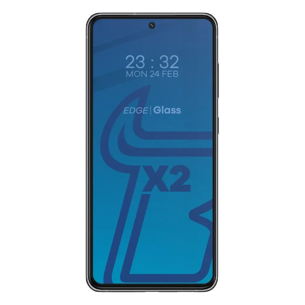 Hurtownia GSM - 2x szkło hartowane Bizon Glass Edge + ochrona na obiektyw Samsung Galaxy S21 FE czarne - BIZ7716 - {ean13} - Hurt