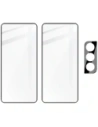 Hurtownia GSM - Szkło hartowane Bizon Glass Edge - 2 sztuki + ochrona na obiektyw, Galaxy S21 FE, czarne - BIZ7716 - {ean13} - Hurt