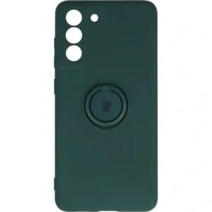 Hurtownia GSM - Etui Bizon Case Silicone Ring do Galaxy S21 FE, ciemnozielone - BIZ7717 - {ean13} - Hurt