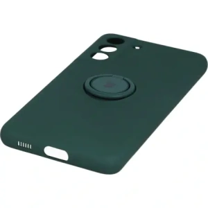 Hurtownia GSM - Etui Bizon Case Silicone Ring do Galaxy S21 FE, ciemnozielone - BIZ7717 - {ean13} - Hurt