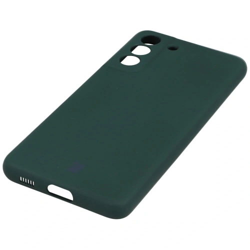 Etui Bizon Case Silicone do Samsung Galaxy S21 FE ciemnozielone