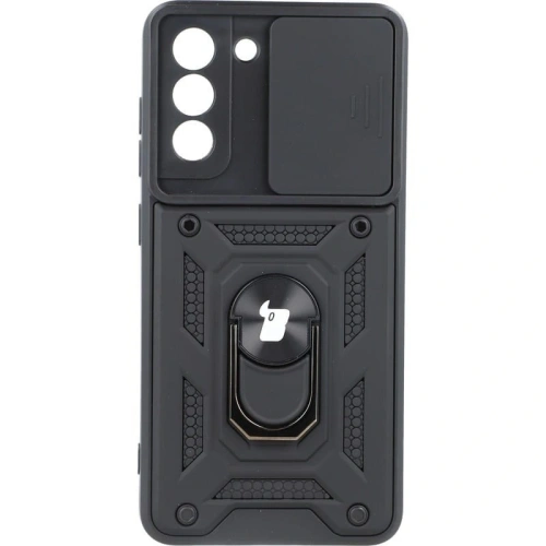 Etui Bizon Case CamShield Ring do Samsung Galaxy S21 FE czarne