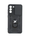 Etui Bizon Case CamShield Ring do Galaxy S21 FE, czarne