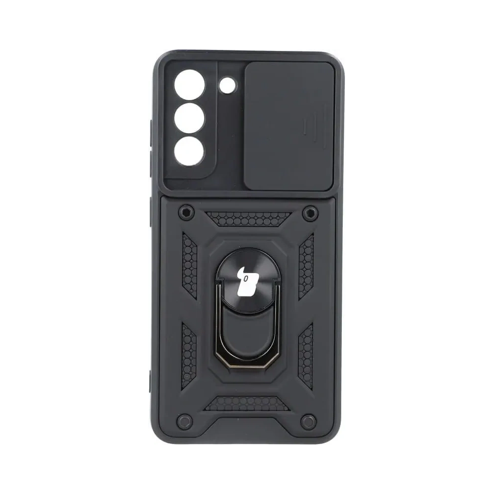 Hurtownia GSM - Etui Bizon Case CamShield Ring do Galaxy S21 FE, czarne - BIZ7721 - {ean13} - Hurt