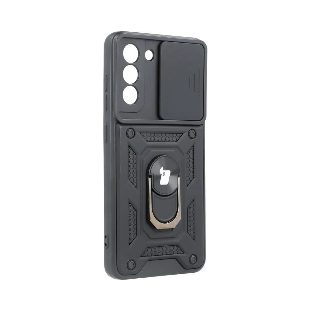 Hurtownia GSM - Etui Bizon Case CamShield Ring do Galaxy S21 FE, czarne - BIZ7721 - {ean13} - Hurt