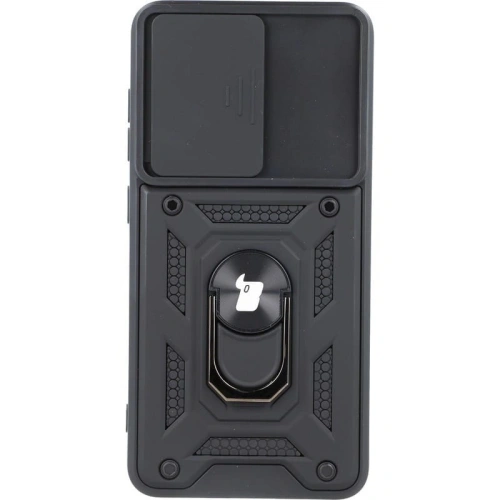 Etui Bizon Case CamShield Ring do Samsung Galaxy S21 FE czarne