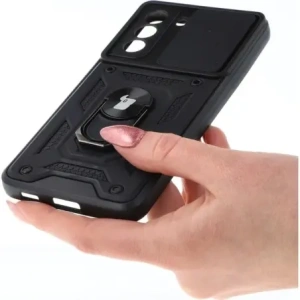 Hurtownia GSM - Bizon Case CamShield Ring Samsung Galaxy S21 FE negru - BIZ7721 - {ean13} - Hurt