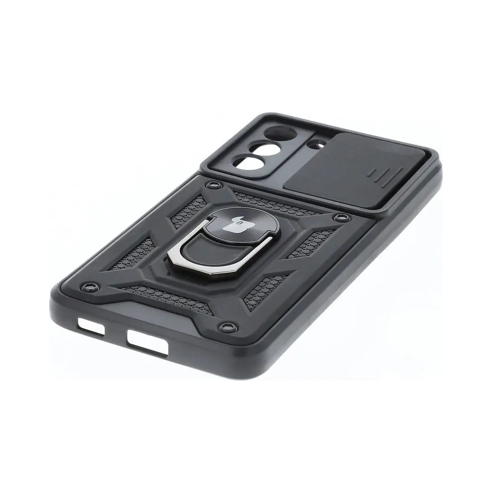 Hurtownia GSM - Etui Bizon Case CamShield Ring do Galaxy S21 FE, czarne - BIZ7721 - {ean13} - Hurt