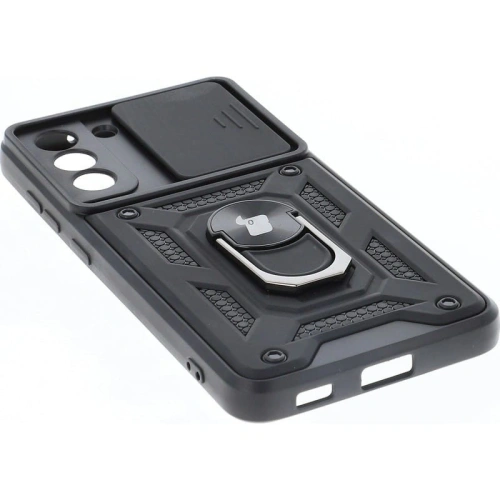 Etui Bizon Case CamShield Ring do Samsung Galaxy S21 FE czarne