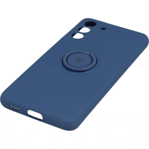 Etui Bizon Case Silicone Ring do Samsung Galaxy S21 FE granatowe
