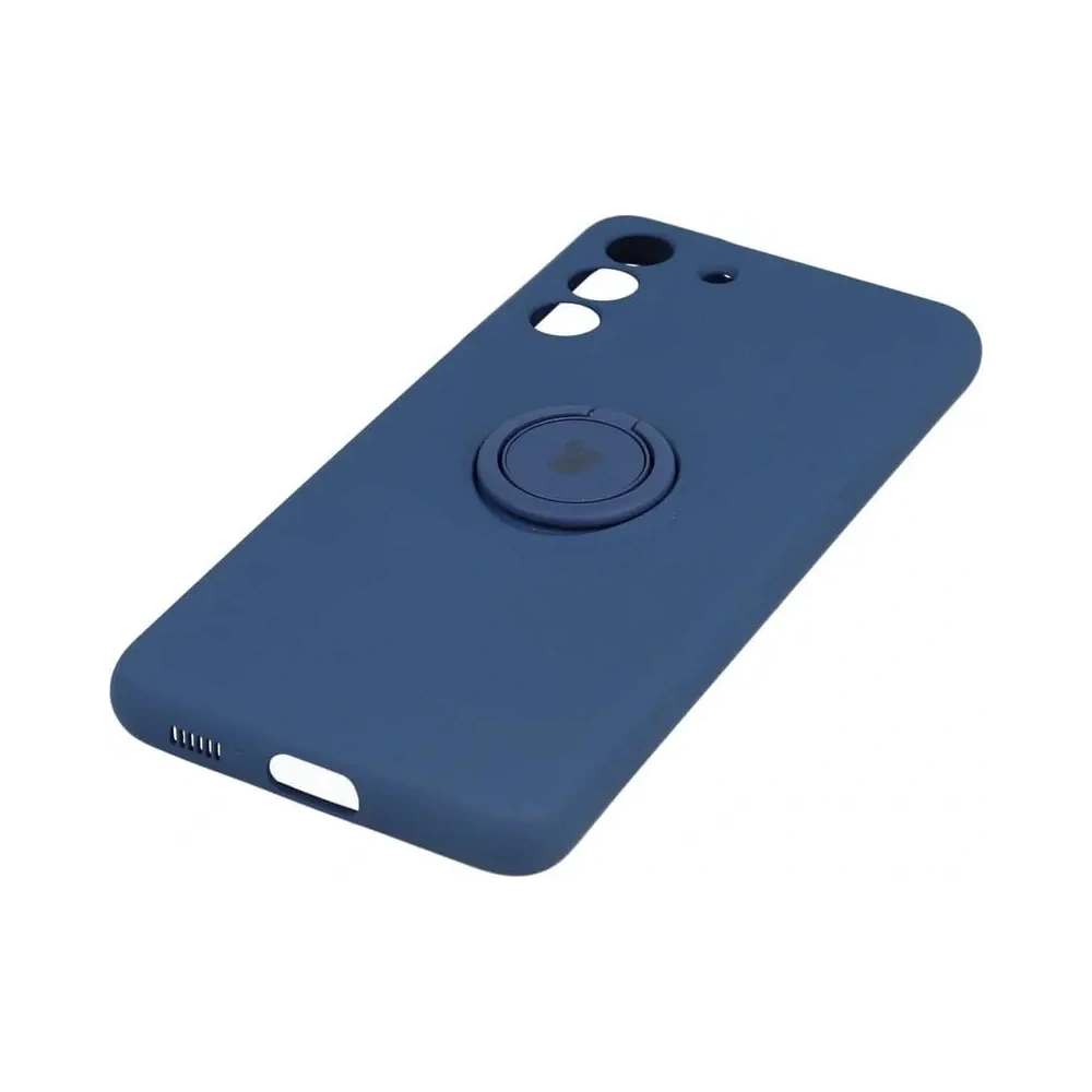 Hurtownia GSM - Etui Bizon Case Silicone Ring do Galaxy S21 FE, granatowe - BIZ7722 - {ean13} - Hurt