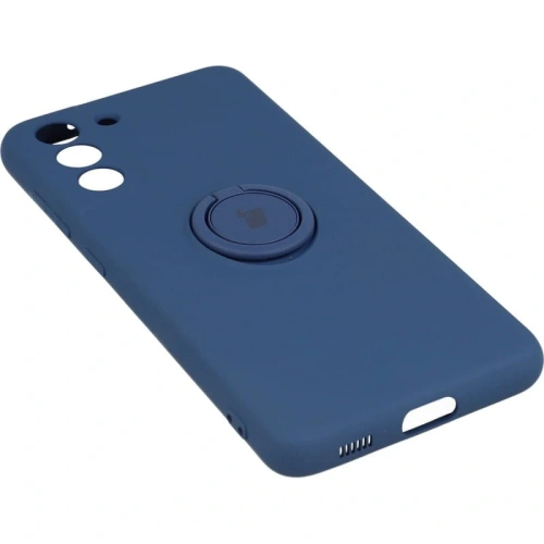 Etui Bizon Case Silicone Ring do Samsung Galaxy S21 FE granatowe