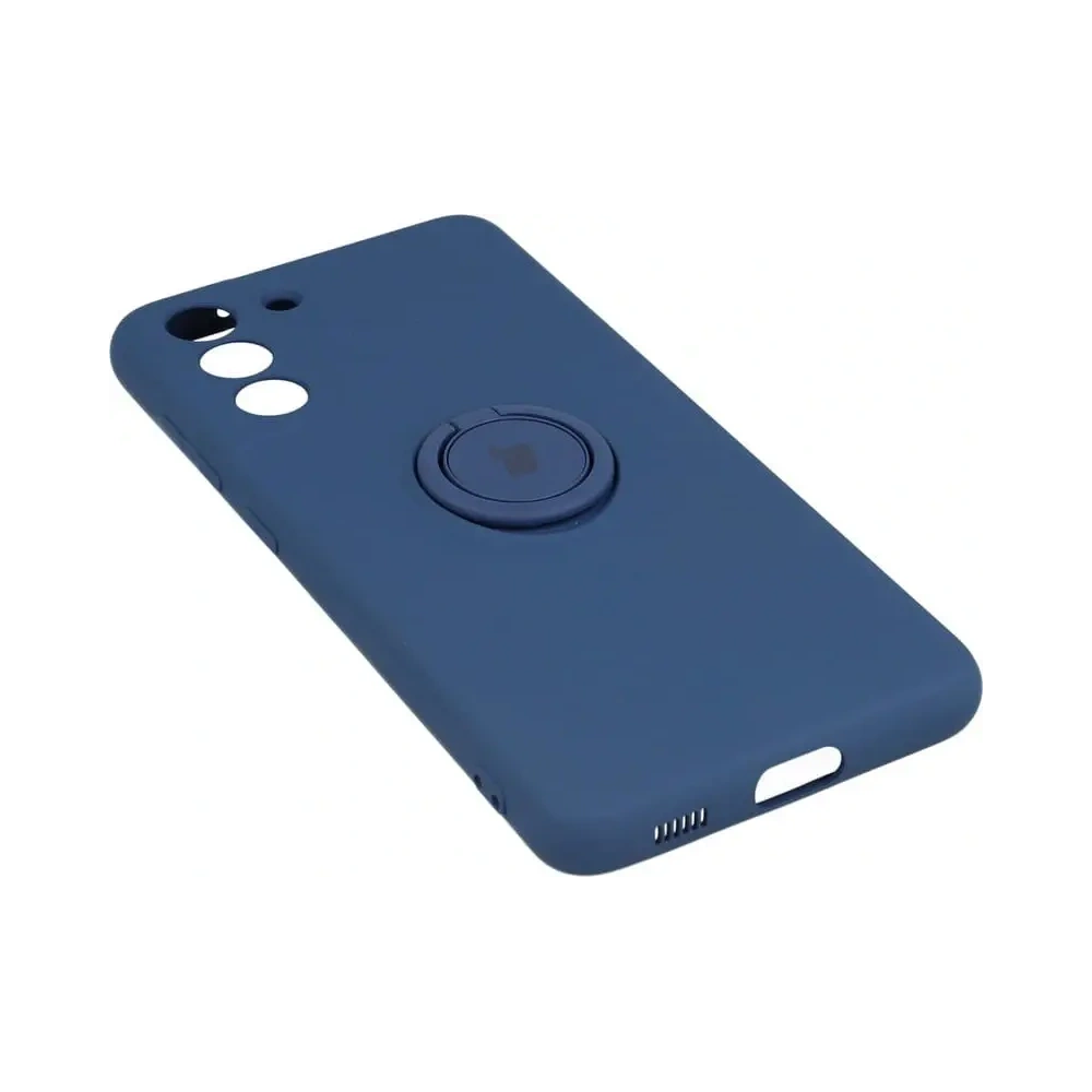 Hurtownia GSM - Etui Bizon Case Silicone Ring do Galaxy S21 FE, granatowe - BIZ7722 - {ean13} - Hurt