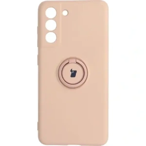 Hurtownia GSM - Etui Bizon Case Silicone Ring do Galaxy S21 FE, jasnoróżowe - BIZ7724 - {ean13} - Hurt