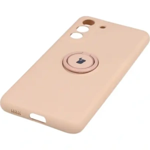 Hurtownia GSM - Etui Bizon Case Silicone Ring do Galaxy S21 FE, jasnoróżowe - BIZ7724 - {ean13} - Hurt