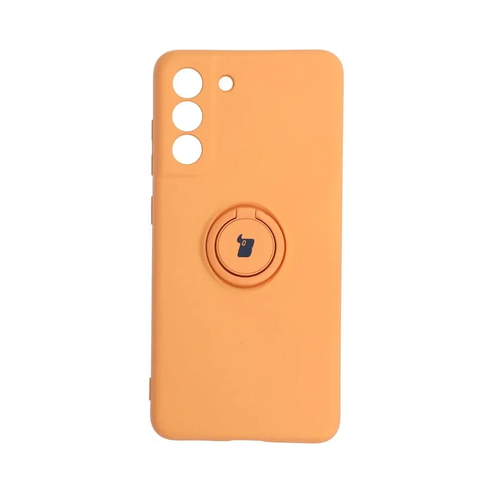 Hurtownia GSM - Etui Bizon Case Silicone Ring do Galaxy S21 FE, pomarańczowe - BIZ7725 - {ean13} - Hurt