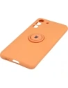 Hurtownia GSM - Etui Bizon Case Silicone Ring do Galaxy S21 FE, pomarańczowe - BIZ7725 - {ean13} - Hurt