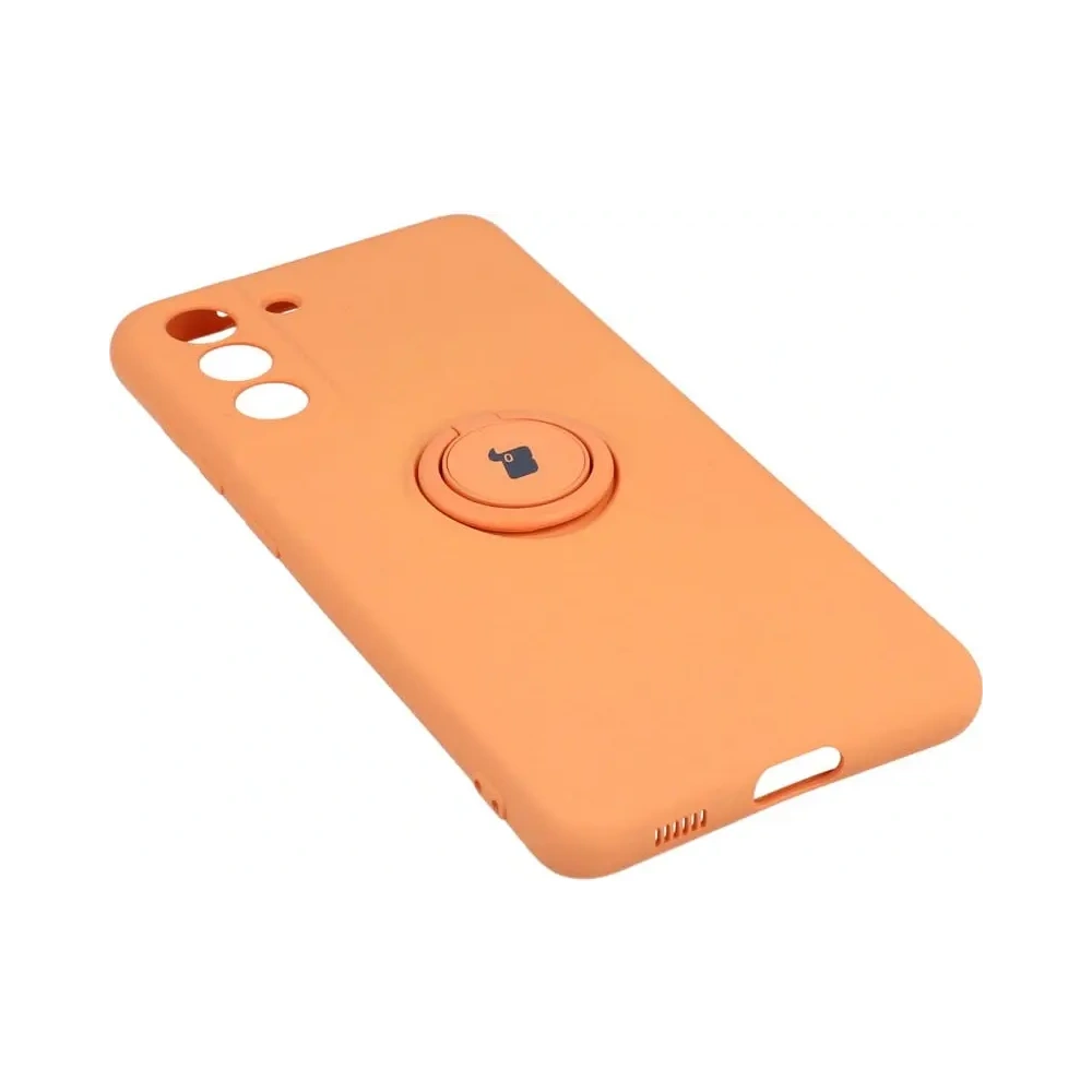 Hurtownia GSM - Etui Bizon Case Silicone Ring do Galaxy S21 FE, pomarańczowe - BIZ7725 - {ean13} - Hurt