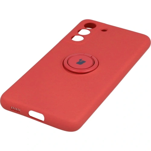 Etui Bizon Case Silicone Ring do Samsung Galaxy S21 FE ciemny róż
