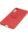 Hurtownia GSM - Etui Bizon Case Silicone Ring do Galaxy S21 FE, ciemny róż - BIZ7726 - {ean13} - Hurt