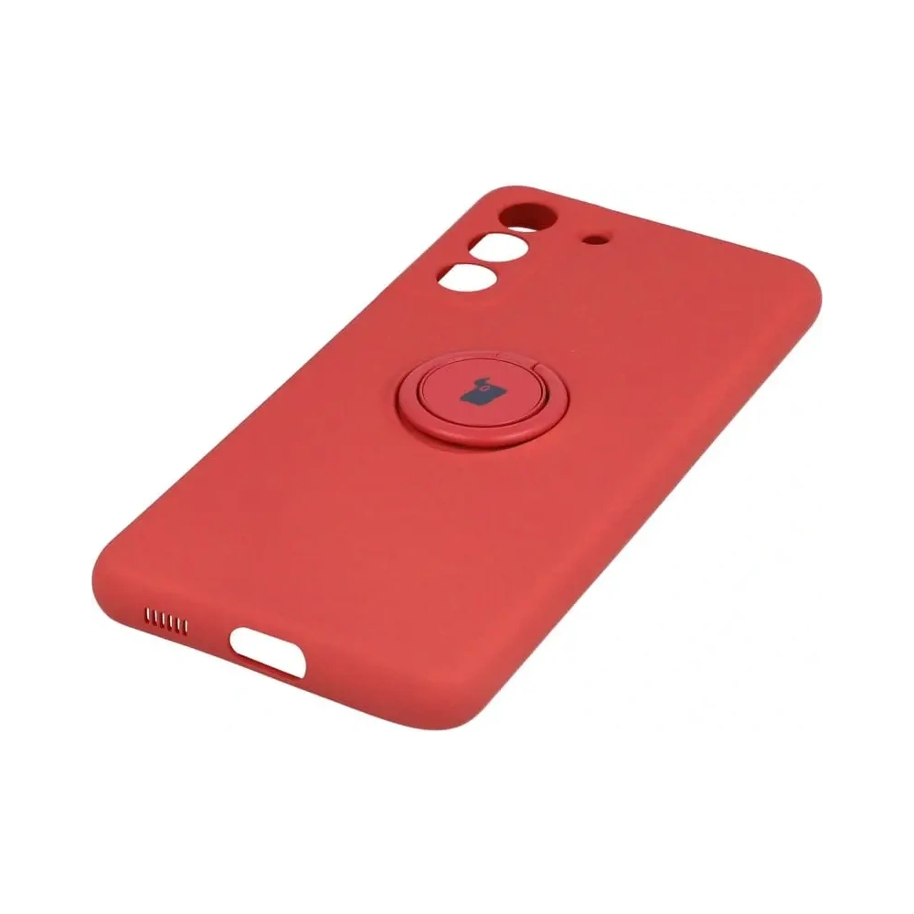 Hurtownia GSM - Etui Bizon Case Silicone Ring do Galaxy S21 FE, ciemny róż - BIZ7726 - {ean13} - Hurt