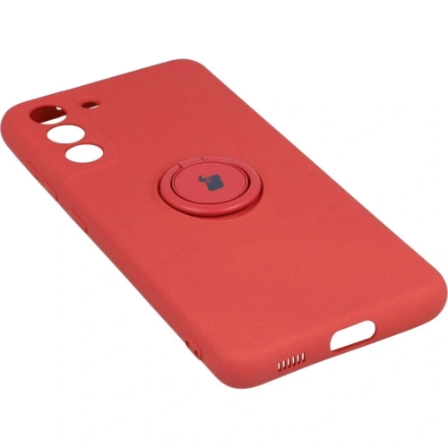 Etui Bizon Case Silicone Ring do Samsung Galaxy S21 FE ciemny róż