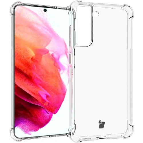 Etui + 2x szkło na ekran + obiektyw Bizon Case Clear Pack do Samsung Galaxy S21 FE przezroczyste