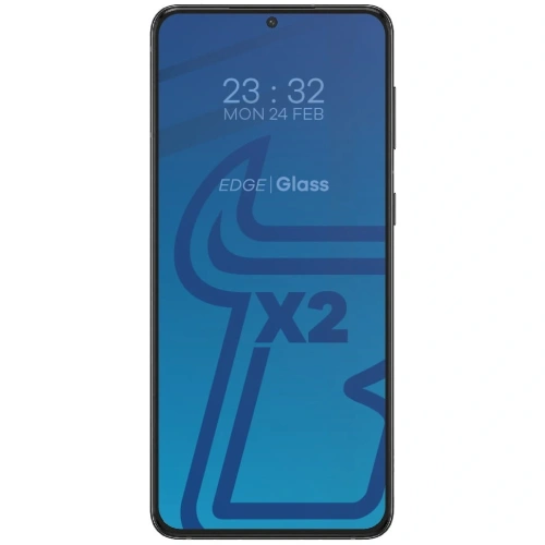 2x szkło hartowane Bizon Glass Edge + ochrona na obiektyw Samsung Galaxy S21 Plus 5G czarne