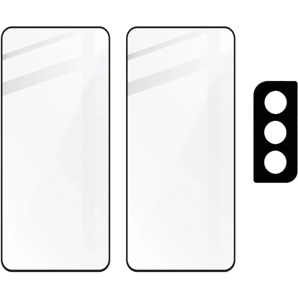 Hurtownia GSM - Bizon Glass Edge 2x gehärtetes Glas + Linsenschutz Samsung Galaxy S21 Plus 5G schwarz - BIZ7727 - {ean13} - Hurt